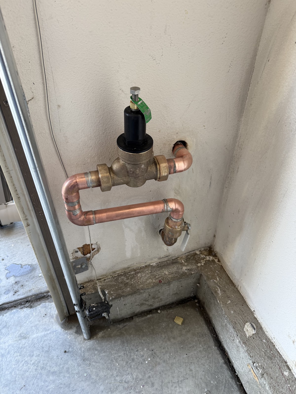 Copper and a pressure valve